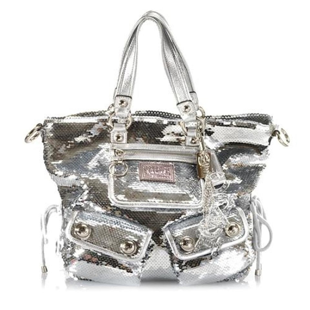 LIMITED EDITION Coach X Poppy Silver Sequin Purse